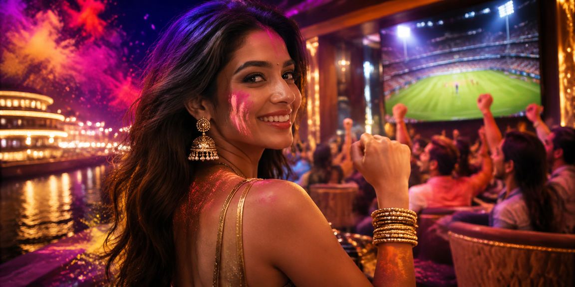 Colorful Holi festival celebrating with special casino promotions in Delhi